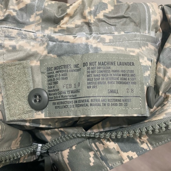 NWT Tactical Gore Tex Camouflage Jacket, S - Picture 7 of 7